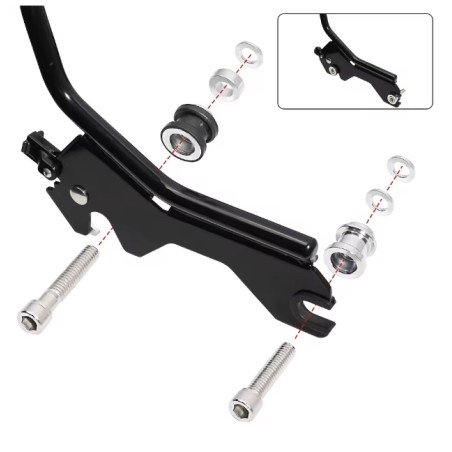 Podvizhen doking komplekt za Harley Street Bob FXBB Deluxe Heritage Deluxe Softail 2018-2024 KROXNE - 1  