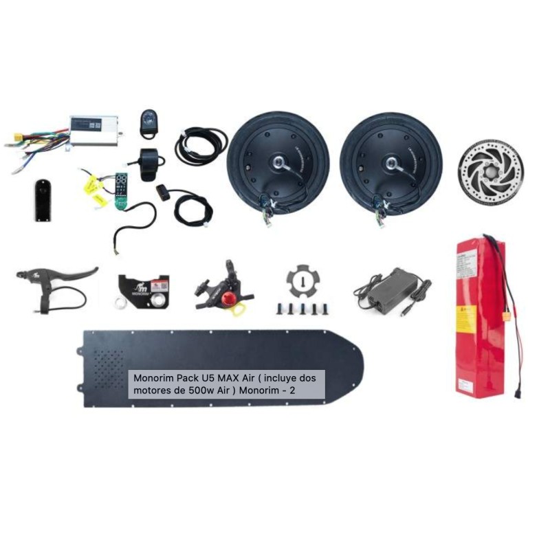 Monorim Pack U5 MAX Air (comprend deux moteurs Air 500w) Monorim - 1 
Comprend deux moteurs pneumatiques de 500 W avec des pneus