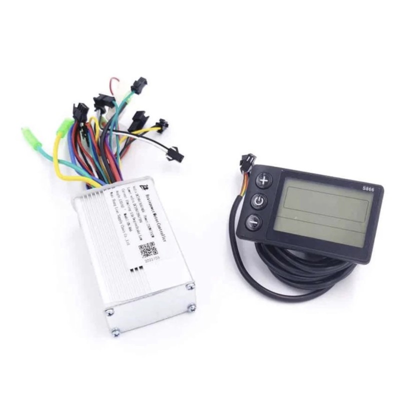 Näyttö- ja ohjainpaketti 24v, 36v, 48v moottorille 250w, 350w, 500w, e-pyörä, sähköpotkulauta, e-scooter  - 1  