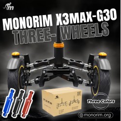 Monorim X3 voorvork met dubbele wielen voor Ninebot Max G30 & vergelijkbare scooters – Reserveonderdeel & demper Monorim - 8 Mon