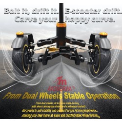 Monorim X3 Max Air frontfjæring med to hjul for Ninebot Max G30 & lignende scootere – Reservedel & støtdemper Monorim - 1  