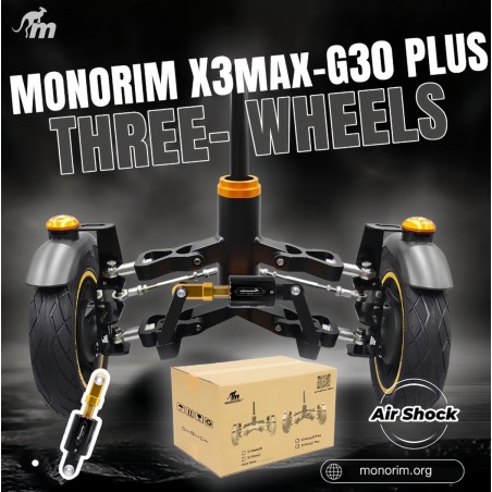 Monorim X3 Max Air predno okachvane s dve kola za Ninebot Max G30 & podobni skuter – Rezervna chast & amortizator Monorim - 7  