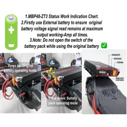 Externt batteri Segway ZT3 Pro 48V 13.5Ah MBp48-ZT3 | Langre räckvidd  - 4  