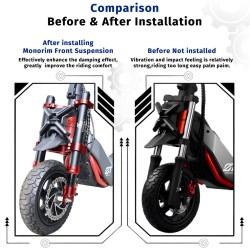 Priekine amortizacija Monorim MZ3 Plus Dual Air skirta Segway ZT3 didesnis komfortas  - 14  