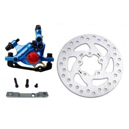 Kit freno completo xTech blu per Xiaomi M365, 1S, Essential, Pro2 o M365 Pro. ZOOM xTech - 1 
Zoom Xtech HB100 kit di installazi