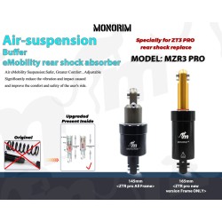 Monorim MZR3 Pro Luftdaempfer fuer Segway ZT3 in 145mm und 165mm Ausfuehrung  - 3  