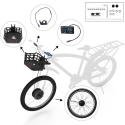 Monorim BPK350 konverzní sada motor 380w - baterie v ceně  - 2 Monorim BPK350 power kit pro elektrický bicykl, 380W – Přeměňte s