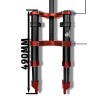 Monorim MD0 Air Hydraulic forgaffel affjedring 490mm x 165mm  - 5 
Kompatibilitet: til kompatible Monorim MD0 forgaffel-montager