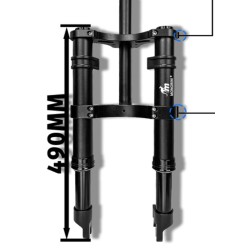 Monorim MD0 Dual Air Version 490mm x 165mm framfjadring  - 3 
Kompatibilitet: for montage som kraver matt 490mm x 165mm (kontrol