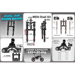Monorim MD0 Dual Air Version 490mm x 165mm etujousitus  - 13 
Sopivuus: tarkoitettu kokoonpanoihin, joissa tarvitaan mitta 490mm