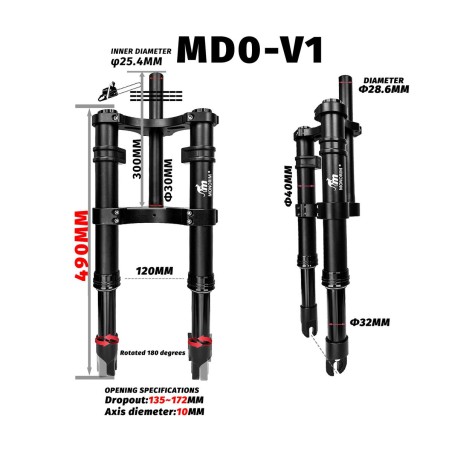 Predno okachvane Monorim MD0-V1 za Xiaomi M365/Pro  - 11 
Suvmestimost: Monorim MD0-V1 za Xiaomi M365/Pro i suvmestimi modeli.
S