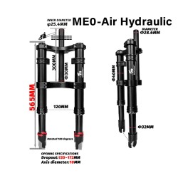 Monorim ME0 Air foraffjedring - Hidraulic version 565mm x 165mm  - 11 
Kompatibilitet: Monorim ME0 Air foraffjedring Hidraulic v