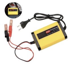 Cargador de batería 12V 2A para baterías de plomo ácido 7Ah 12Ah 14Ah 20Ah  - 1 Características principales

Pantalla digital LC