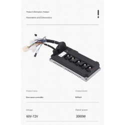 Controleur de vehicule electrique a onde sinusoidale 60V-72V 3000W 80A Monorim MC80A  - 7 Contrôleur de véhicule électrique à on
