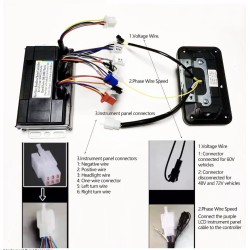 Kit controler motor brushless sinusoidal 48V 84V 50A 3000W cu acceleratie si afisaj  - 12 Lista de produse

Controler 50A + 1 ac
