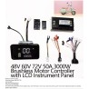 Sinusoidalnyi brushless motor kontroller kit 48V 84V 50A 3000W s ruchek gaz i displeem  - 13 Spisok produktov

Kontroller 50A + 