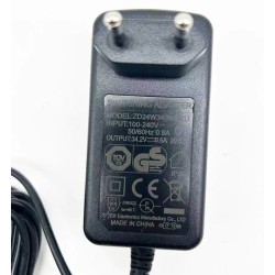 Dammsugar-laddare 34,2V 0,6A (ZD24W342060EU) nätadapter  - 1 34,2V 0,6A kompatibel: för dammsugare som kräver dessa specifikatio