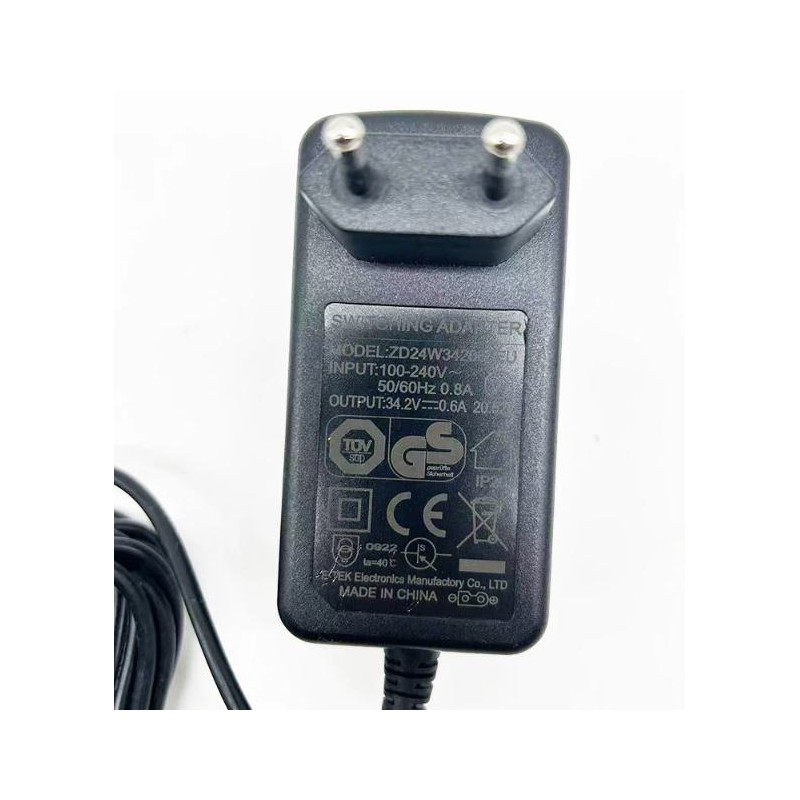 Carregador de corrente para aspirador 34,2V 0,6A (ZD24W342060EU)  - 1 Compatibilidade 34,2V 0,6A: para aspiradores que usam esta
