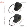 Gaspedal trigger for Gotrax elscooter GXL V2/Apex/Apex Pro/Apex XL/XR Elite eller liknande  - 9 Exakt Gotrax-kompatibilitetMjuka