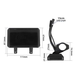 Pantalla LCD de 48V T8 para el Scooter Eléctrico Zwheel ZRino 2022 - panel de control  - 2  