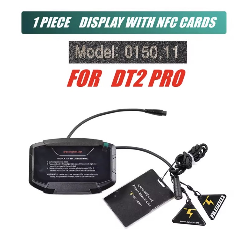 kijelző vagy vezérlőpanel AUSOM DT2 PRO elektromos rollerhez vagy hasonlóhoz - 0150.11 modell  - 1 Alkalmas az 52 V-os AUSOM DT2