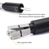 Extensores de aluminio para manillar bicicleta MTB o similar regulable de 30 a 40cm - compatible con manillar 22mm  - 8  