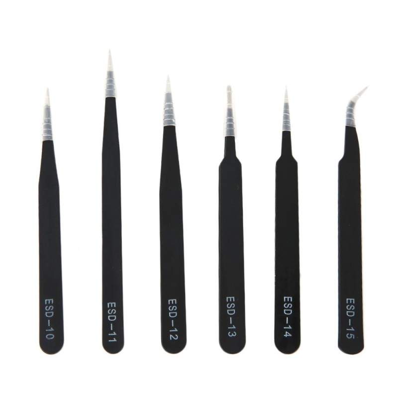 Antistatic tweezers set (6 units)  - 2  