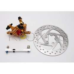 Zlatni komplet xTech kočnica za Xiaomi M365, 1S, Essential, Pro2 ili M365 Pro. ZOOM xTech - 4 Zlatni komplet xTech kočnica za Xi