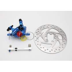 Complete blue xTech brake kit for Xiaomi M365, 1S, Essential, Pro2 or M365 Pro. ZOOM xTech - 4 Complete blue xTech brake kit for