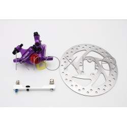 Kit completo de frenos xTech de color morado para Xiaomi M365, 1S, Essential, Pro2 o M365 Pro. ZOOM xTech - 4 Kit completo de fr