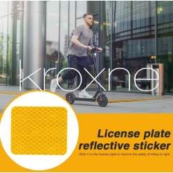 Autocollant réfléchissant pour plaque de garde-boue arrière Modèle Essential 1S Pro2 KROXNE - 8  