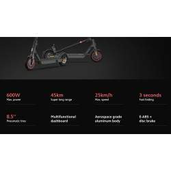 Scooter elettrico Xiaomi Mi Pro2 - 45km di autonomia - batteria 12400mah Xiaomi - 2 Velocità massima: 25 km/h (Velocità massima 