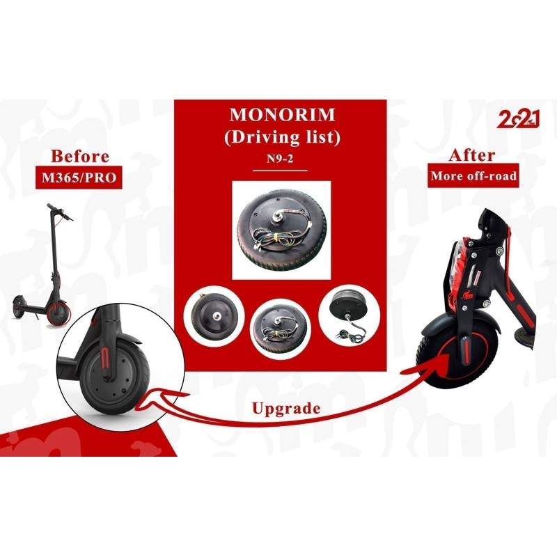 48v 500w IP67 motor s vysokým krútiacim momentom pre Xiaomi M365, 1s, Pro2 a M365 PRO. Monorim - 1 48v 500w IP67 motor s vysokým