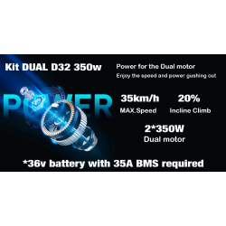 Duální sada Monorim D32 350w pro elektrické skútry Xiaomi nebo podobné. Monorim - 1 Duální sada Monorim D32 350w pro elektrické 