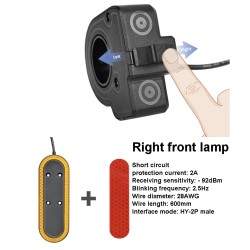 Side and rear turn signal kit - direction indicator for electric scooter.  - 6 Side and rear turn signal kit - direction indicat