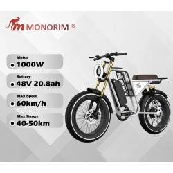 Monorim Vipe - vélo électrique avec moteur 1000w et batterie 20,8A Monorim - 1 Monorim Vipe - vélo électrique avec moteur 1000w 