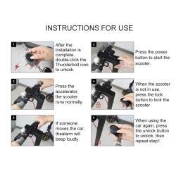 Universal'naya protivougonnaya signalizatsiya dlya elektrosamokatov Xiaomi, Ninebot, Segway, Dulatron, Kaabo, Vsett  - 3 Univers