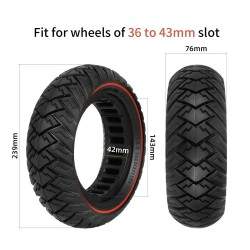 10x2.5 kieta / kieta padanga – 255x80 Ninebot Max ar panašiai Xiaomi - 13 Tvirta klincherinė padanga yra universali priekiniams 