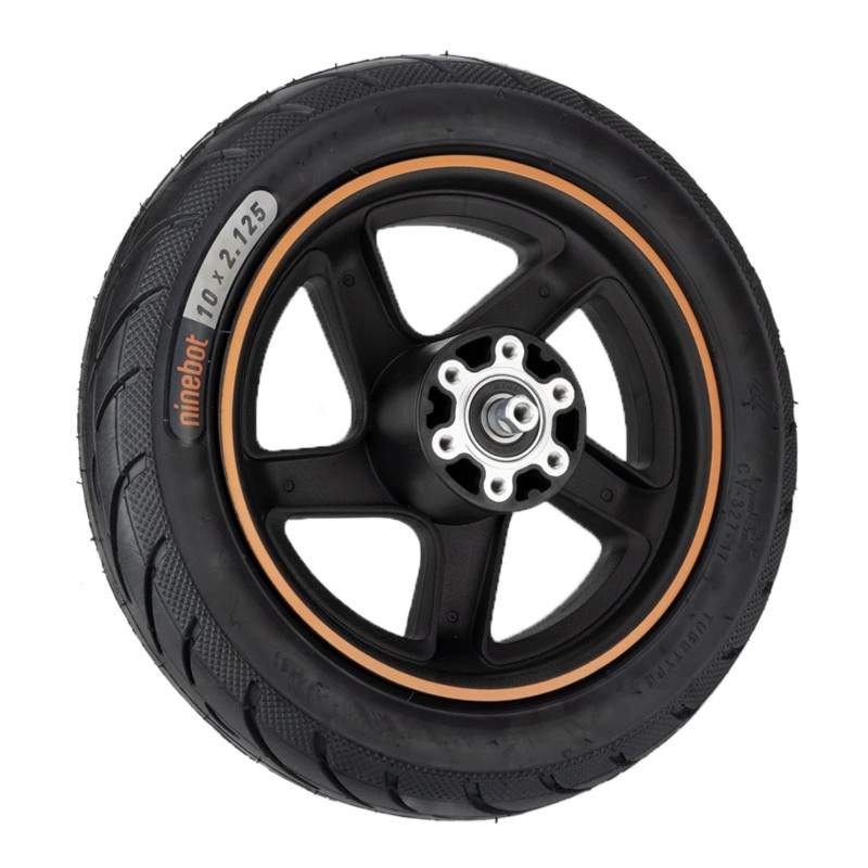 Wheel with tire for Segway Ninebot kickscooter F20, F25, F25i, F30, F40, F40i or similar - 10x2.125 inches Segway - Ninebot - 1 