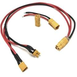 Switched connection cable for external battery compatible with scooter, electric bicycle or similar  - 1 Switched connection cab