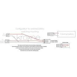 Kommutiruyemyy soyedinitel'nyy kabel' dlya vneshnego akkumulyatora, sovmestimogo s skuterom, elektricheskim velosipedom  - 2 Kom
