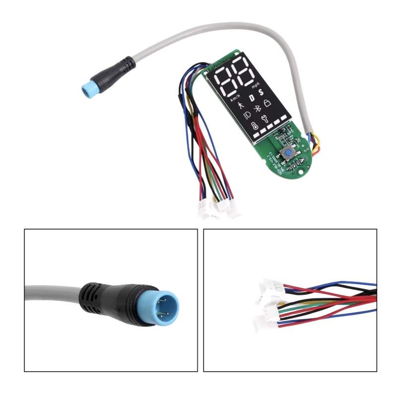 Valdymo skydelis - ekranas Xiaomi Pro, Pro2, Essential su dviem nepriklausomais laidais stabdžių svirties  - 3 Valdymo skydelis 