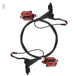 Kit completo freno idraulico Monorim EB01 a 4 pistoncini - leve, pinze, cavo e disco freno Monorim - 2 Kit completo freno idraul