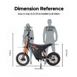 Monorim Wish007 electric e-Moto, 55 km/h, 1500 W motor, 21 Ah battery, adjustable hydraulic suspension Monorim - 4 Monorim Wish0