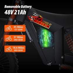 Monorim e-Moto Electric Wish007, 55 km/h, 1500-W-Motor, 21-Ah-Batterie, einstellbare hydraulische Federung Monorim - 7 Monorim e