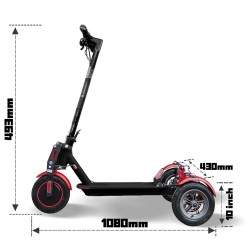 Monorim T0S Ultra x3Wheel motor 350w batería 7800mah velocidad 30km/s Monorim - 3 Monorim T0S Ultra x3Wheel motor 350w batería 7