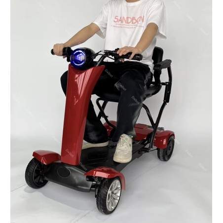 Čtyřkolová skládací elektrická koloběžka s židlí pro seniory Segway - Ninebot - 1  