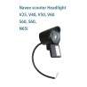 Przednia lampa do Navee V25/V40/V50/V50i Pro/S40/S60/N65/N65i lub podobnych - LED Navee - 3 Pasuje do Navee V25, V40, V50, V50i 