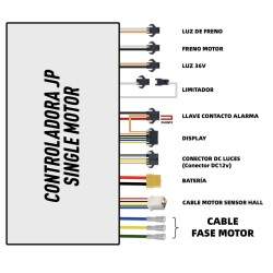 Controller til enkeltmotor el-scooter 60v 35a JP KROXNE - 2  