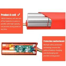 Xiaomi Robotstøvsuger erstatningsbatteri 14,4V for Xiaomi Roborock S55 S60 S65 S50 S51 S5 MAX S6 Xiaomi - 3  